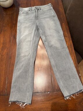 GAP Gray Straight-Leg Jeans